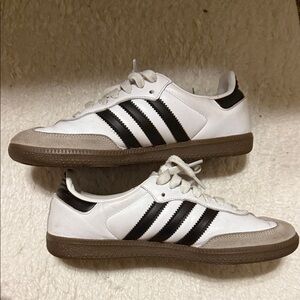 adidas Samba White and Black Sneakers